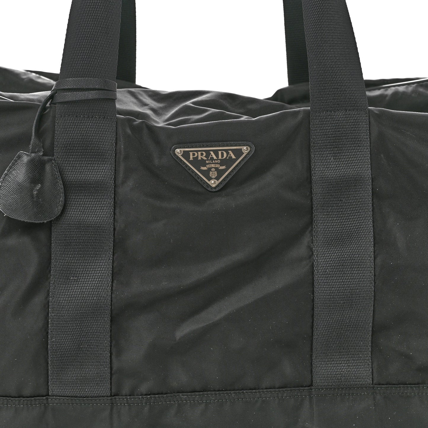 Re-Nylon Saffiano Duffle Bag Black