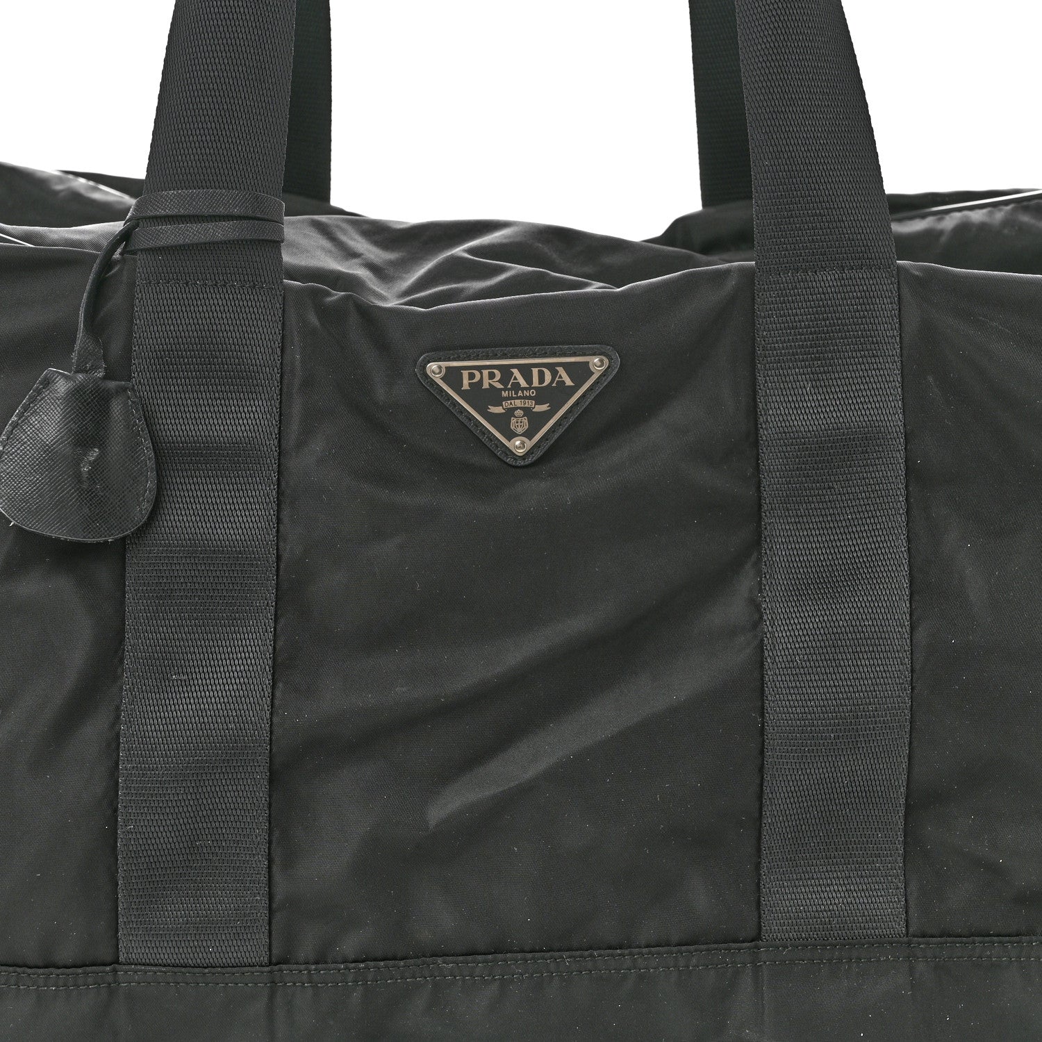 Prada Re-Nylon Saffiano Duffle Bag Black 6 of 13