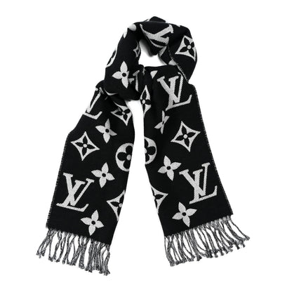 Louis Vuitton Wool Simply LV Scarf Black 1 of 3