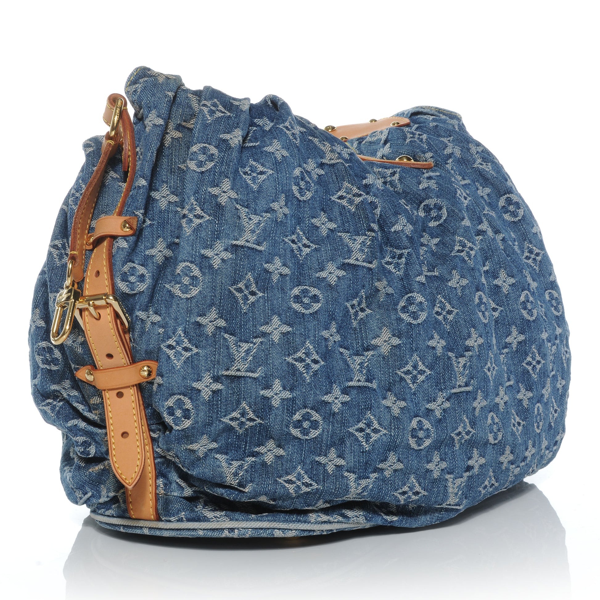 Louis Vuitton Denim Mahina XL Blue 3 of 7