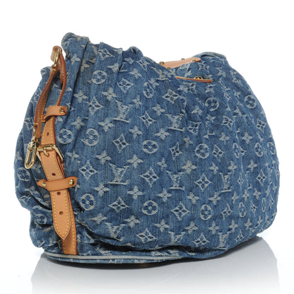 Louis Vuitton Denim Mahina XL Blue 3 of 7