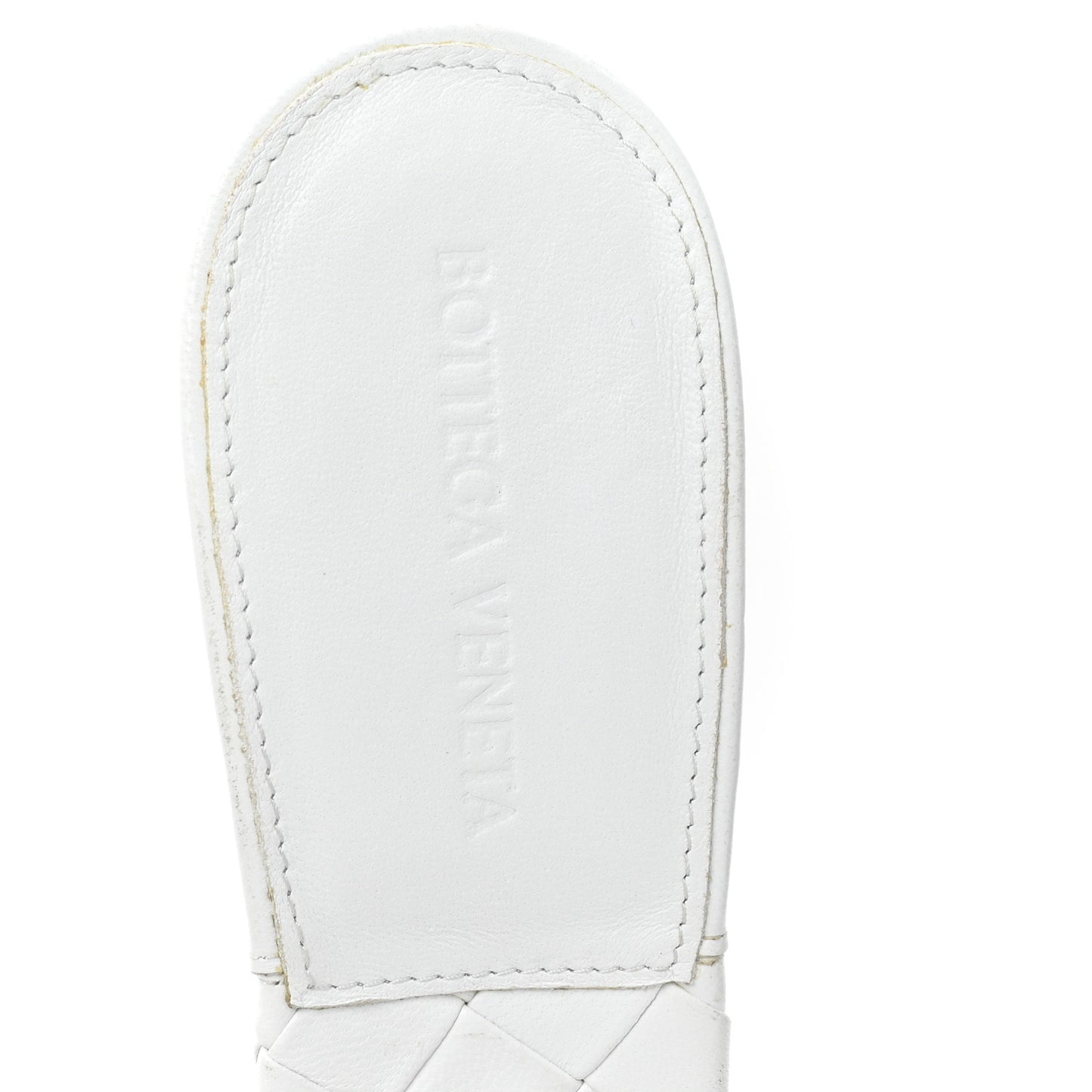 Nappa Maxi Intrecciato Lido Mule Sandals 40.5 Optic White