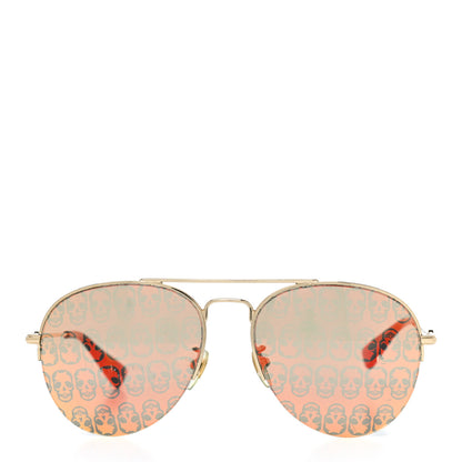 Gucci Aviator Sunglasses GG0107/S Gold Orange 2 of 8