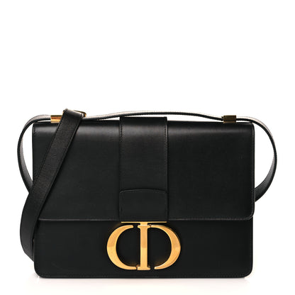Christian Dior Smooth Calfskin 30 Montaigne Flap Bag Black 1 of 8