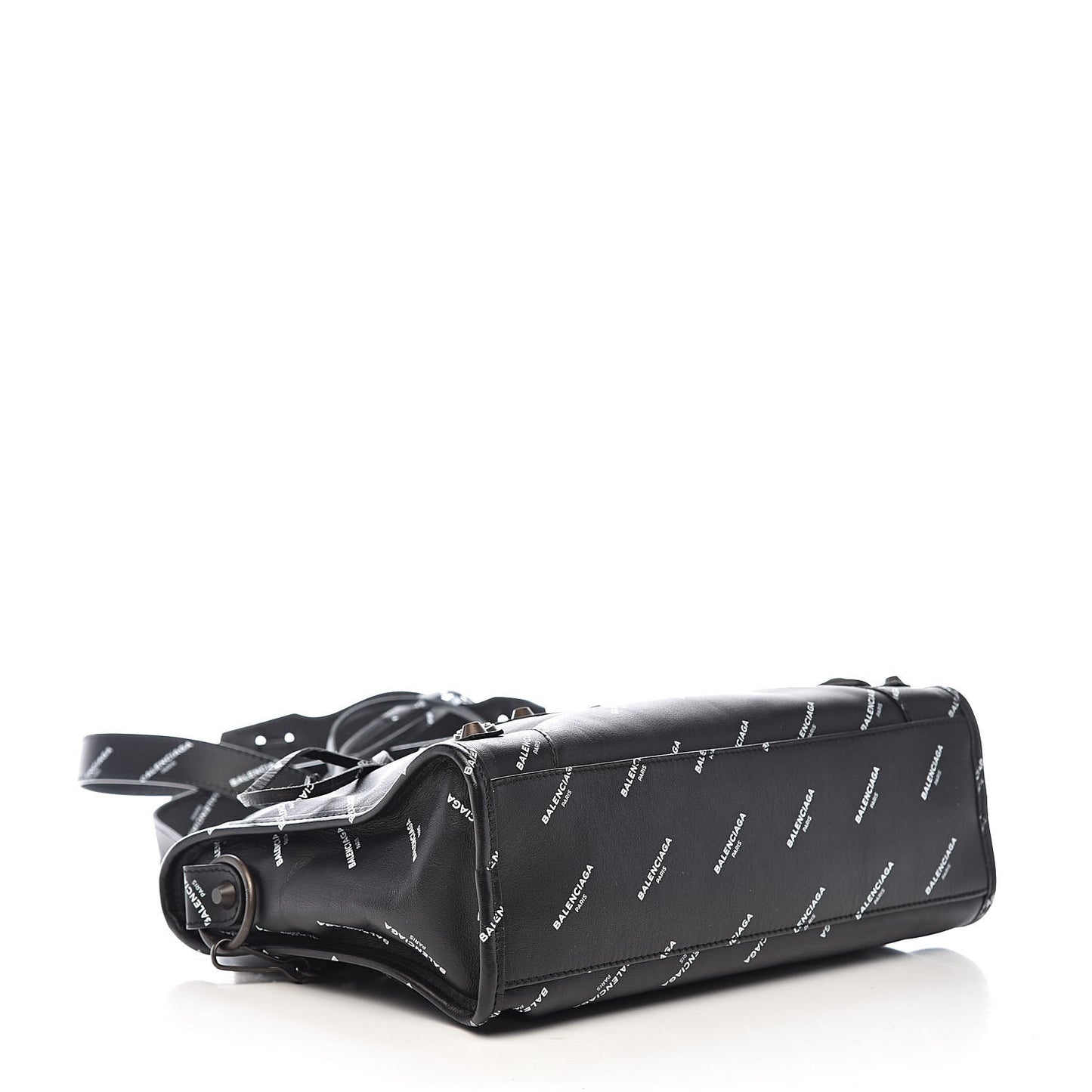 Veau Allover Logo Classic Hardware S City Black White