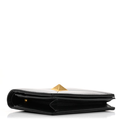 Valentino Garavani Nappa Roman Stud Small Flap Wallet Black 4 of 10