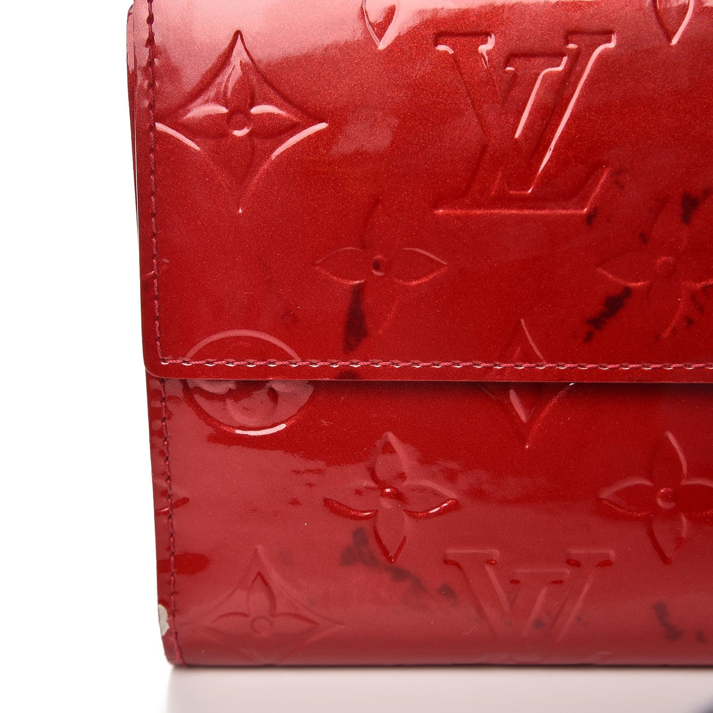 Vernis Porte Tresor International Wallet Pomme D'Amour