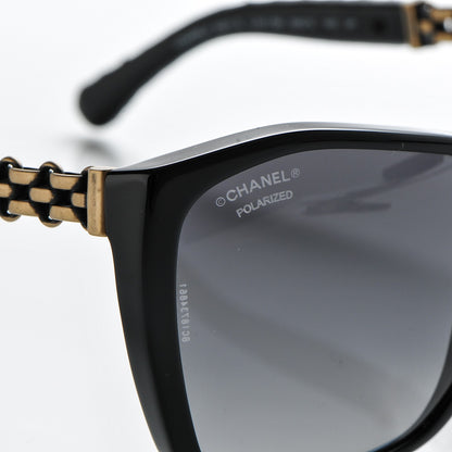 Chanel Lambskin Quilted Reissue Polarized Sunglasses 5327-Q Black 7 of 7