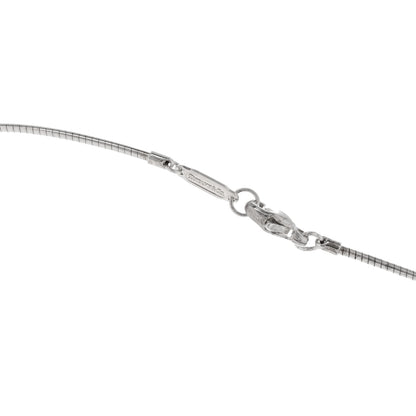 Tiffany Sterling Silver Stencil Heart Pendant Necklace 5 of 6