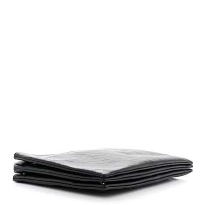 Bottega Veneta Intrecciato Embossed Triple Zip Messenger Bag Black 4 of 12