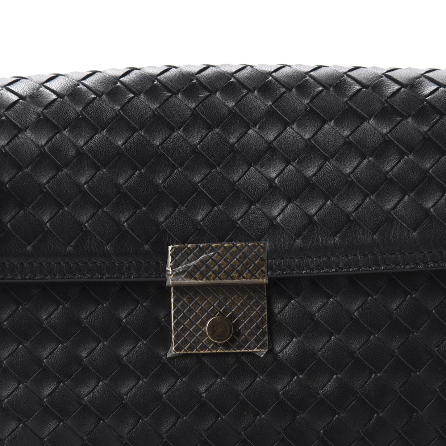 Nappa Intrecciato Small Messenger Black