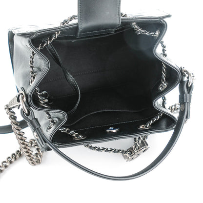 Chanel Caviar Quilted Small CC Bucket Bag Black 5 of 7