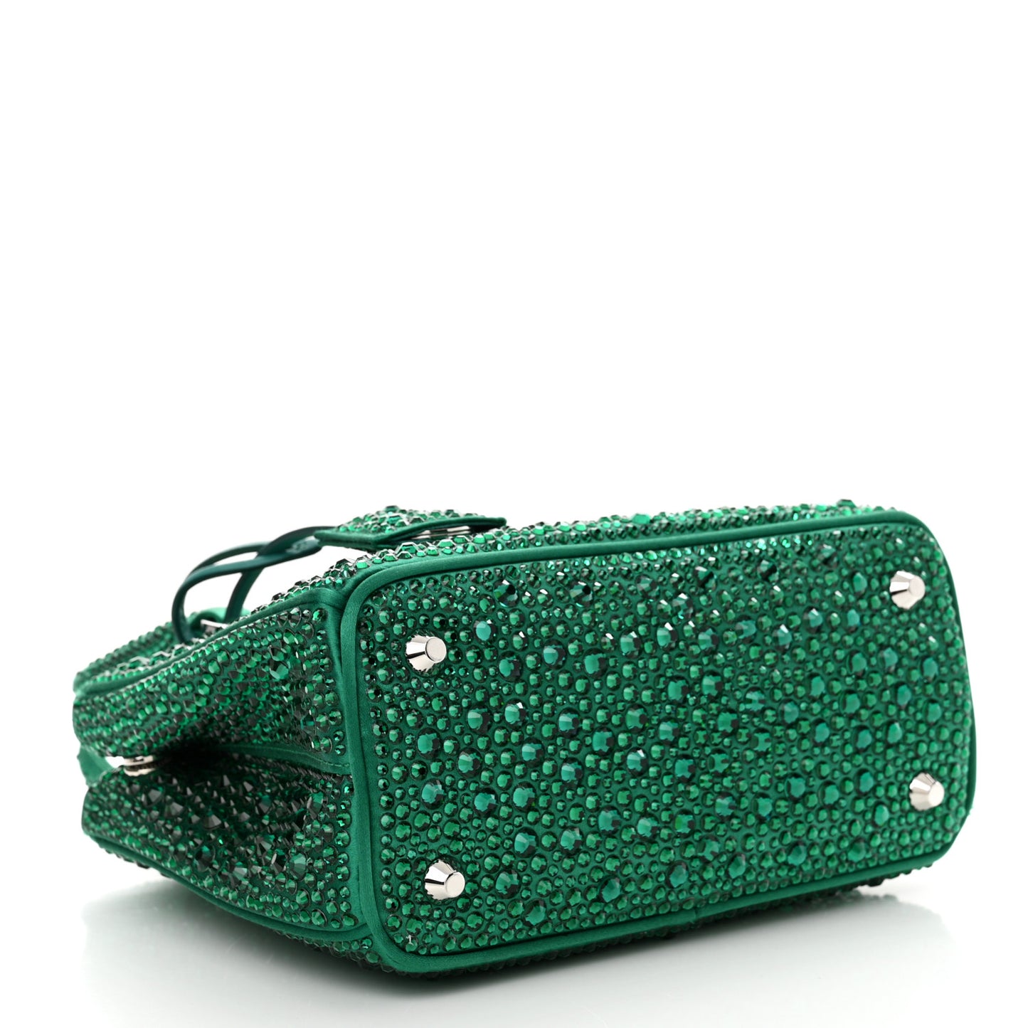 Satin Crystal Mini Galleria Double Zip Tote Mango