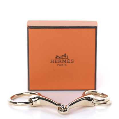 Hermes Permabrass Mors Scarf Ring Gold 6 of 6