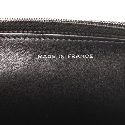 Chanel Metallic Lambskin Quilted Wallet On Chain WOC Dark Grey 6 of 12