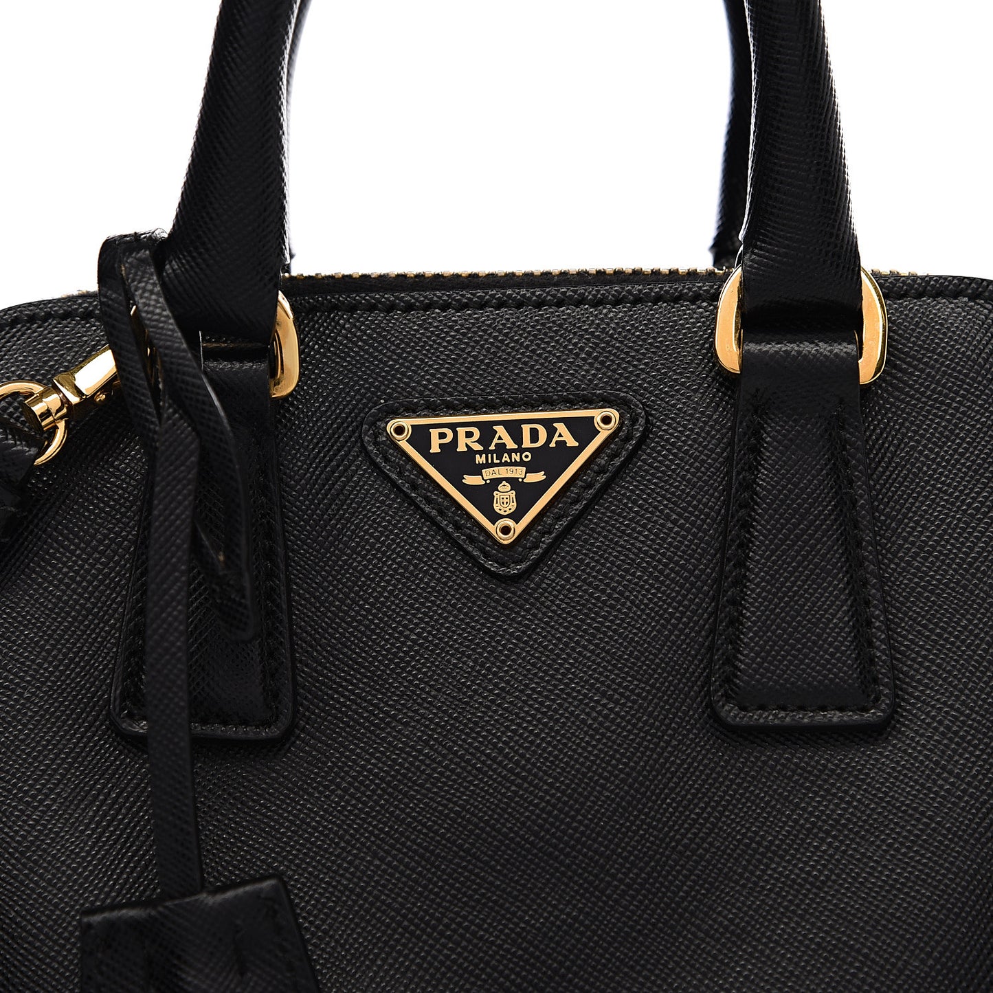 Saffiano Lux Mini Promenade Tote Black