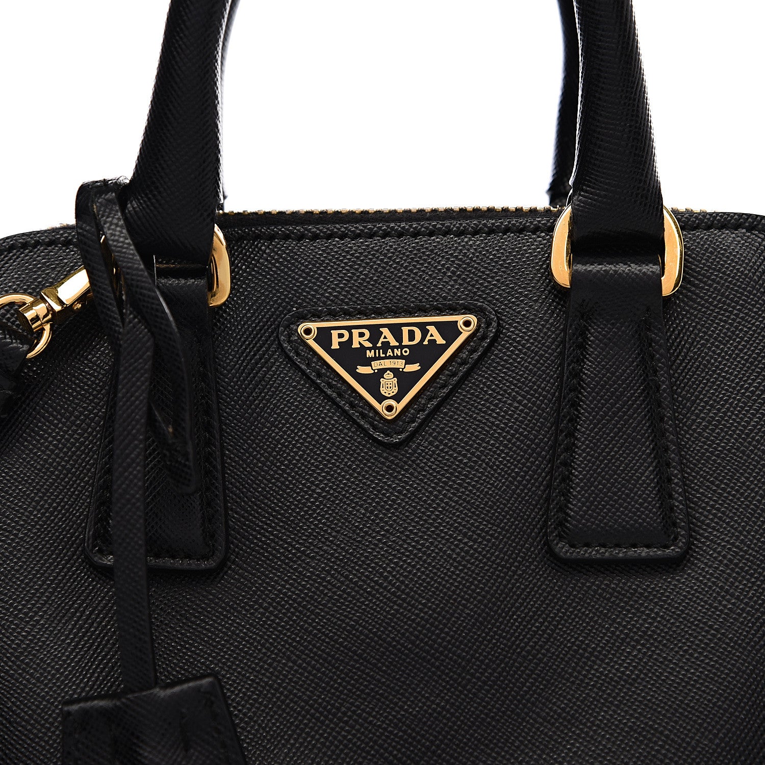 Prada Saffiano Lux Mini Promenade Tote Black 8 of 8