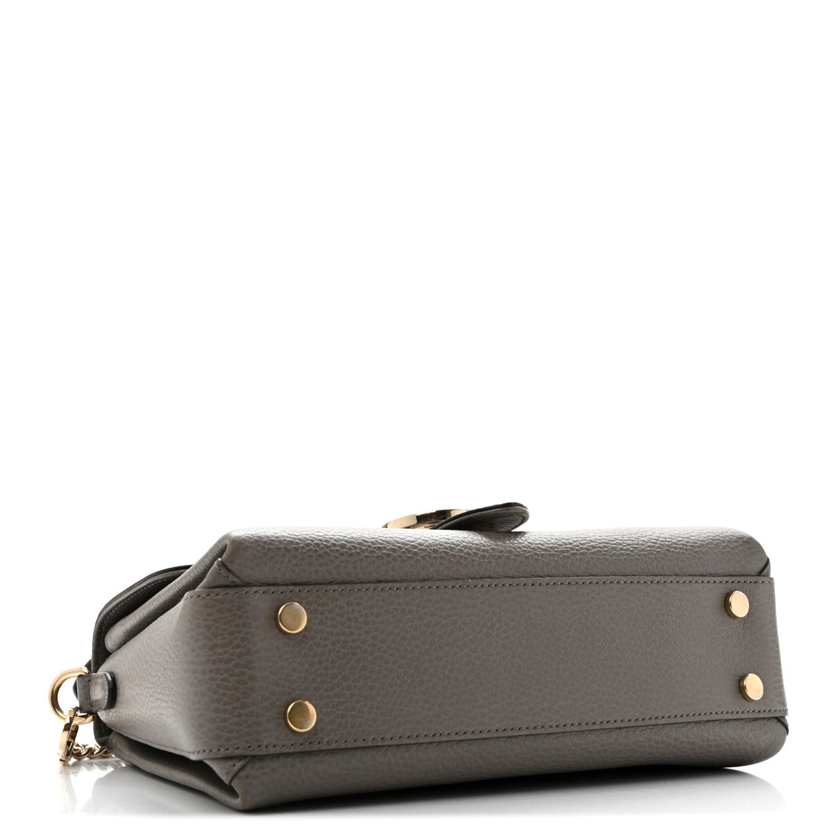 Dollar Calfskin Interlocking G Top Handle Shoulder Bag Loess