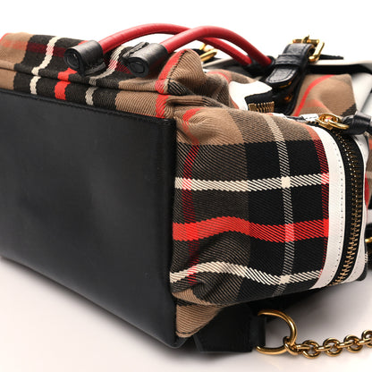 Burberry Cotton Check Small Rucksack Backpack Caramel 10 of 15