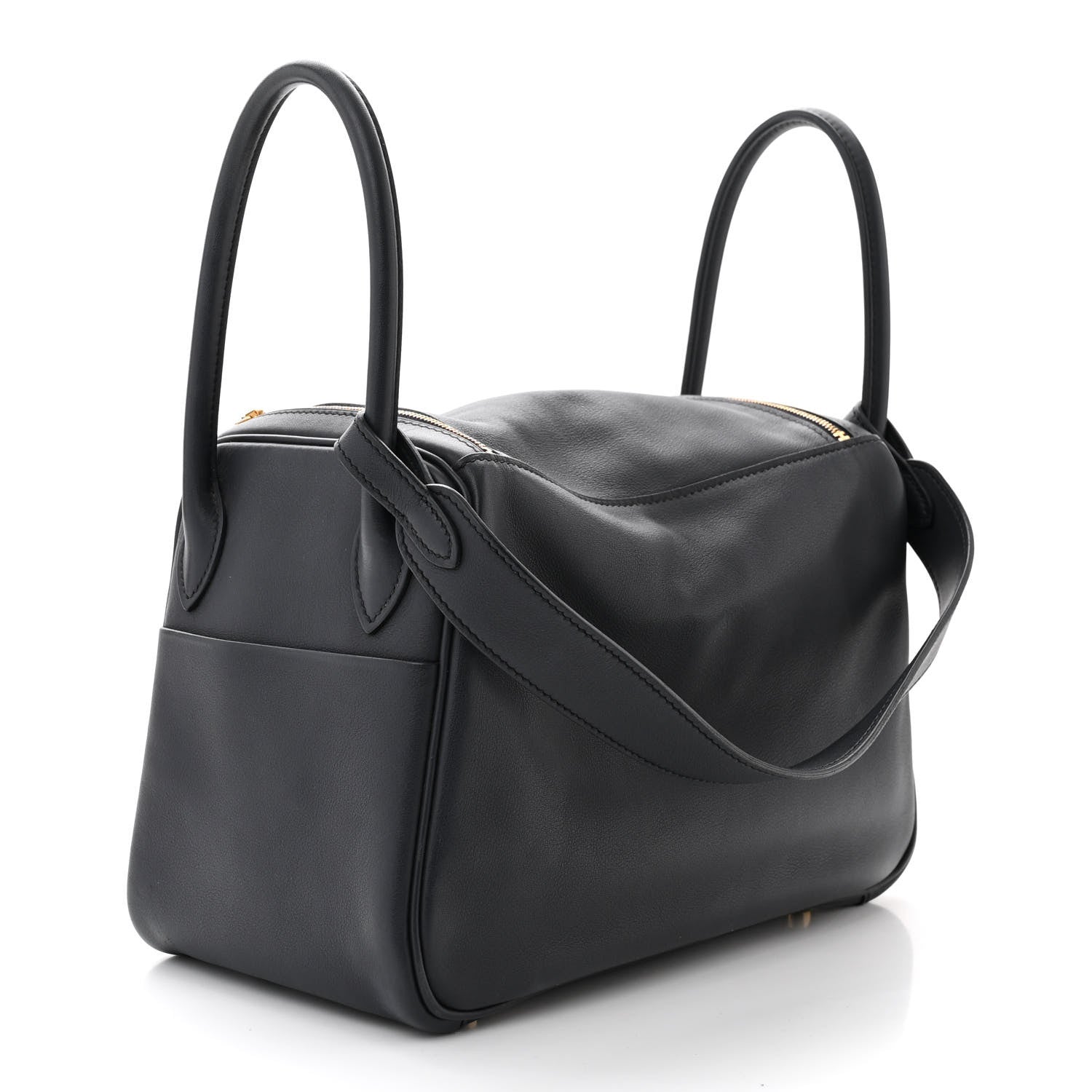 Hermes Swift Verso Lindy 26 Bleu Indigo Orange Poppy 3 of 10