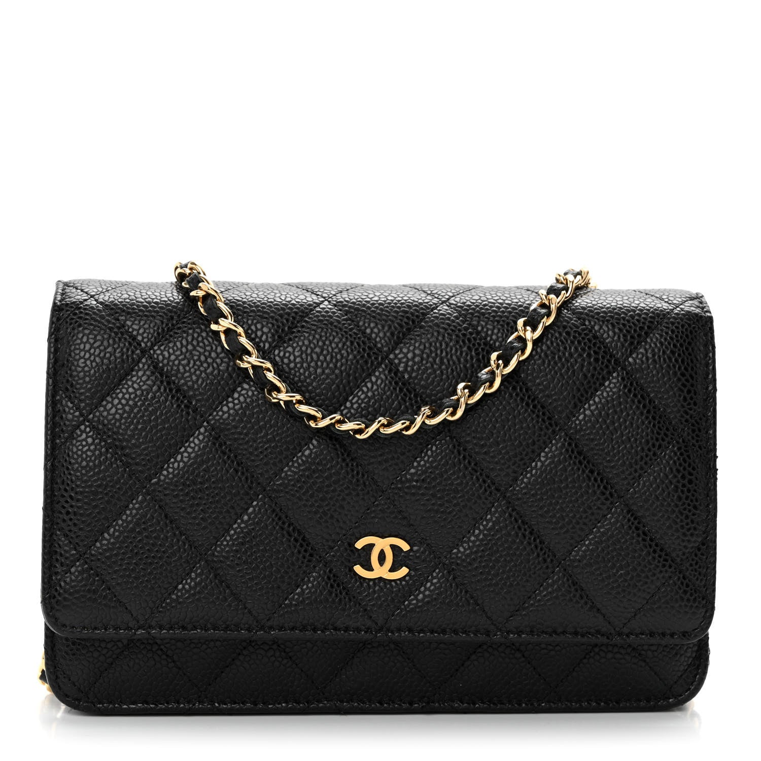Chanel Caviar Quilted Wallet on Chain WOC Black 1 of 11