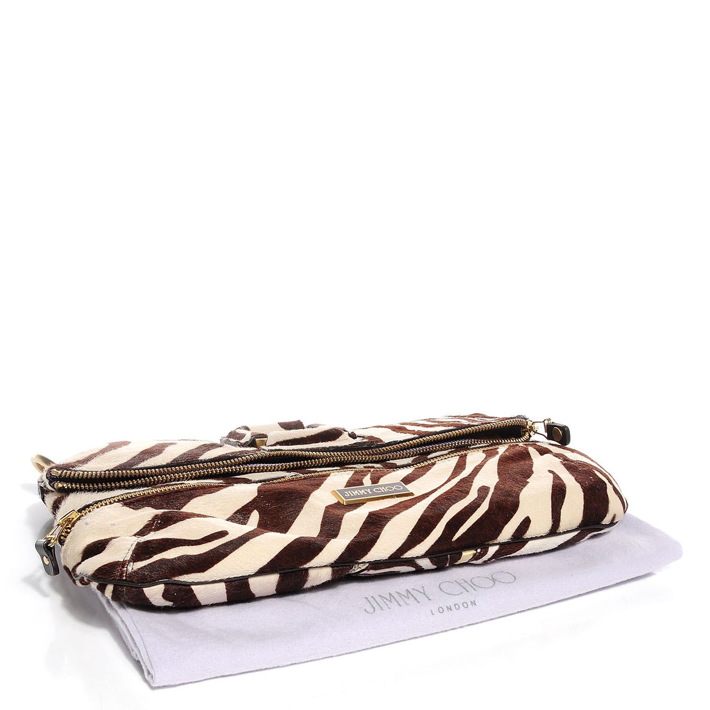 Zebra Print Pony Hair Marin Clutch Wristlet