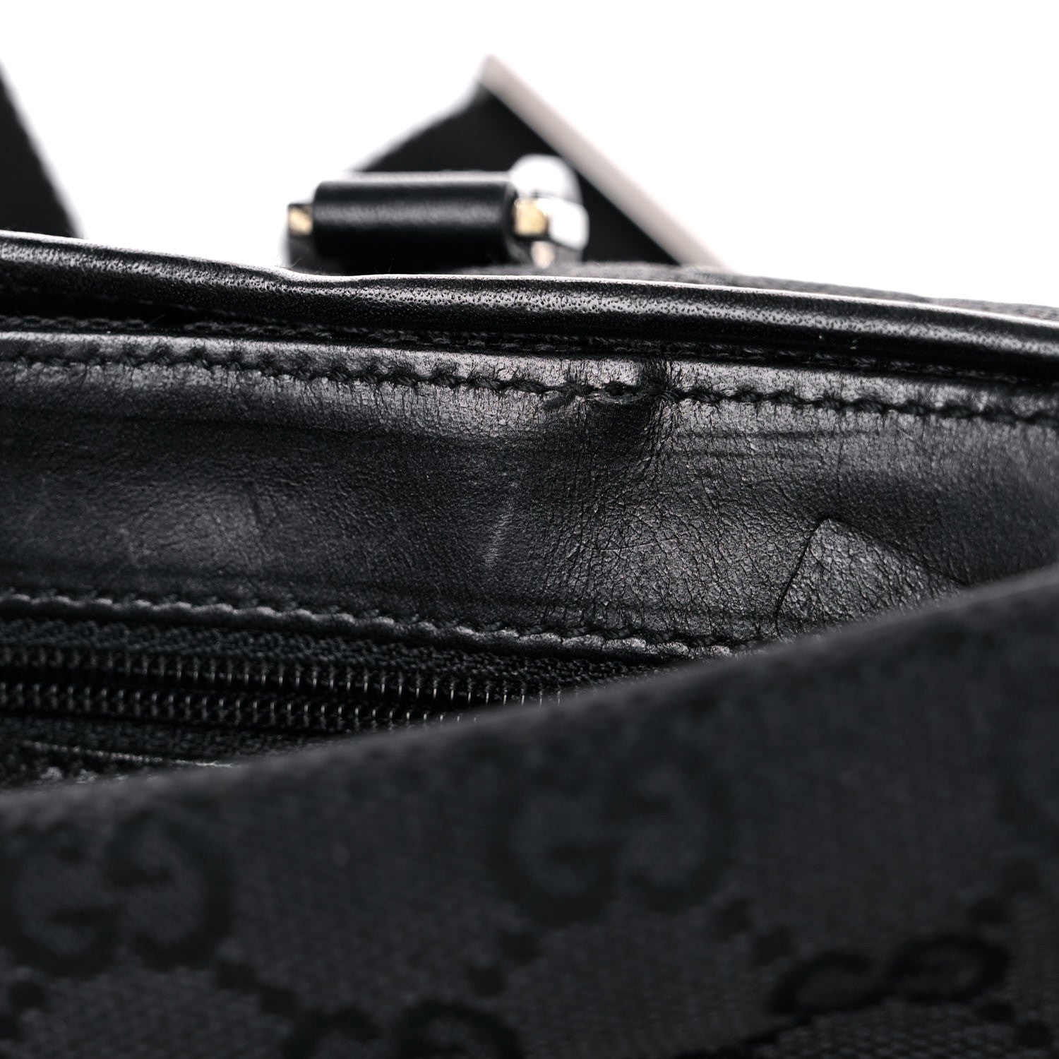 Gucci GG Monogram Web Flight Belt Bag Black 12 of 21