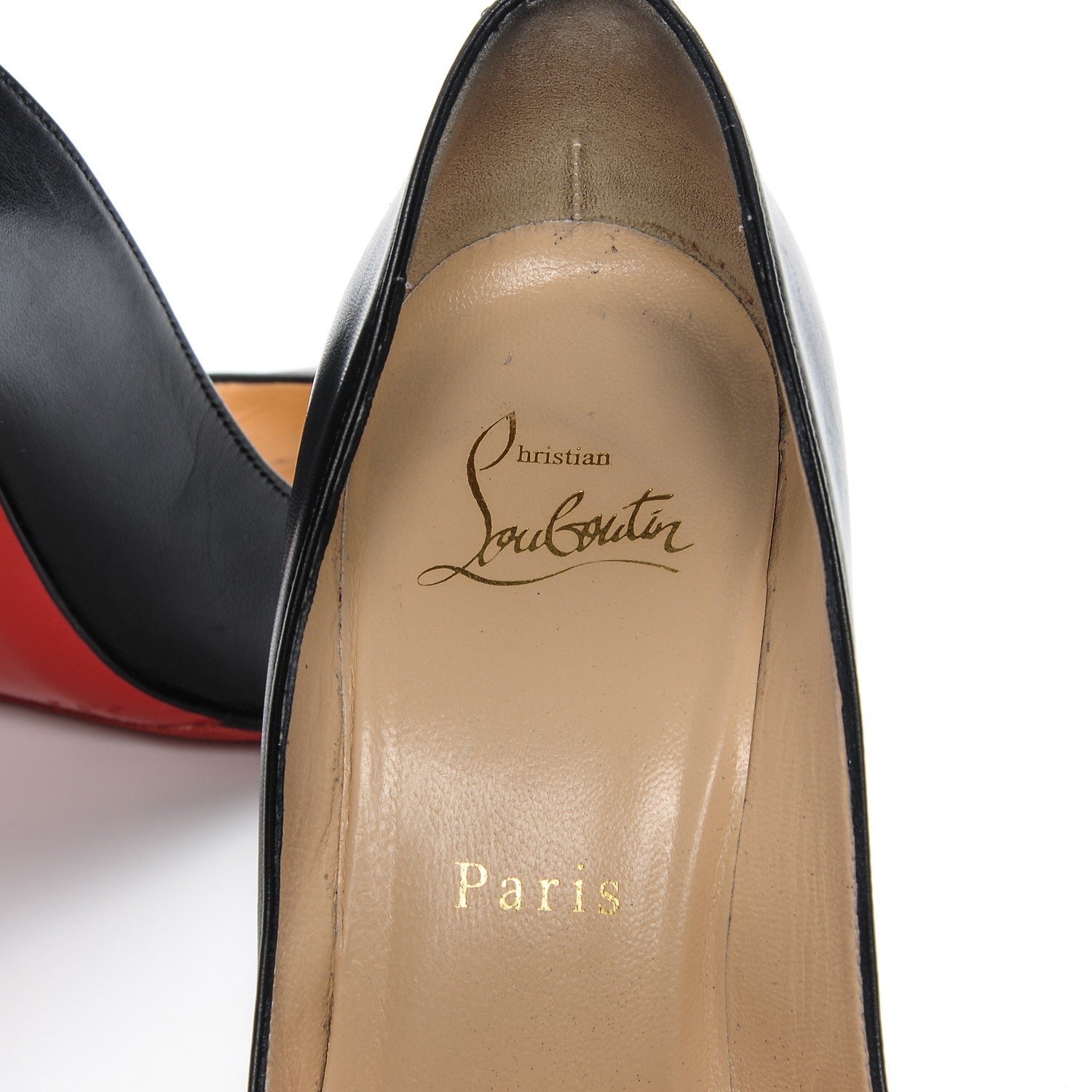 Christian Louboutin Kid Pigalle Follies 100 Pumps 36.5 Black 7 of 8