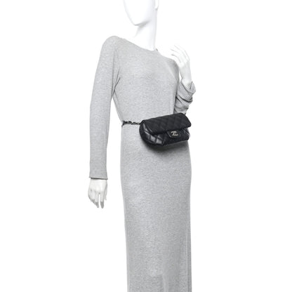 Chanel Calfskin Quilted CC Uniform Flap Belt Bag Black 2 of 10