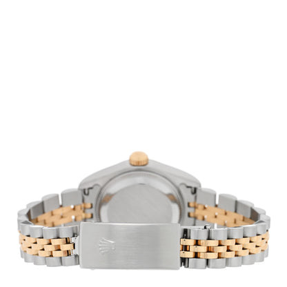 Rolex Stainless Steel 18K Yellow Gold 26mm Oyster Perpetual Datejust Watch White Roman 79173 3 of 5