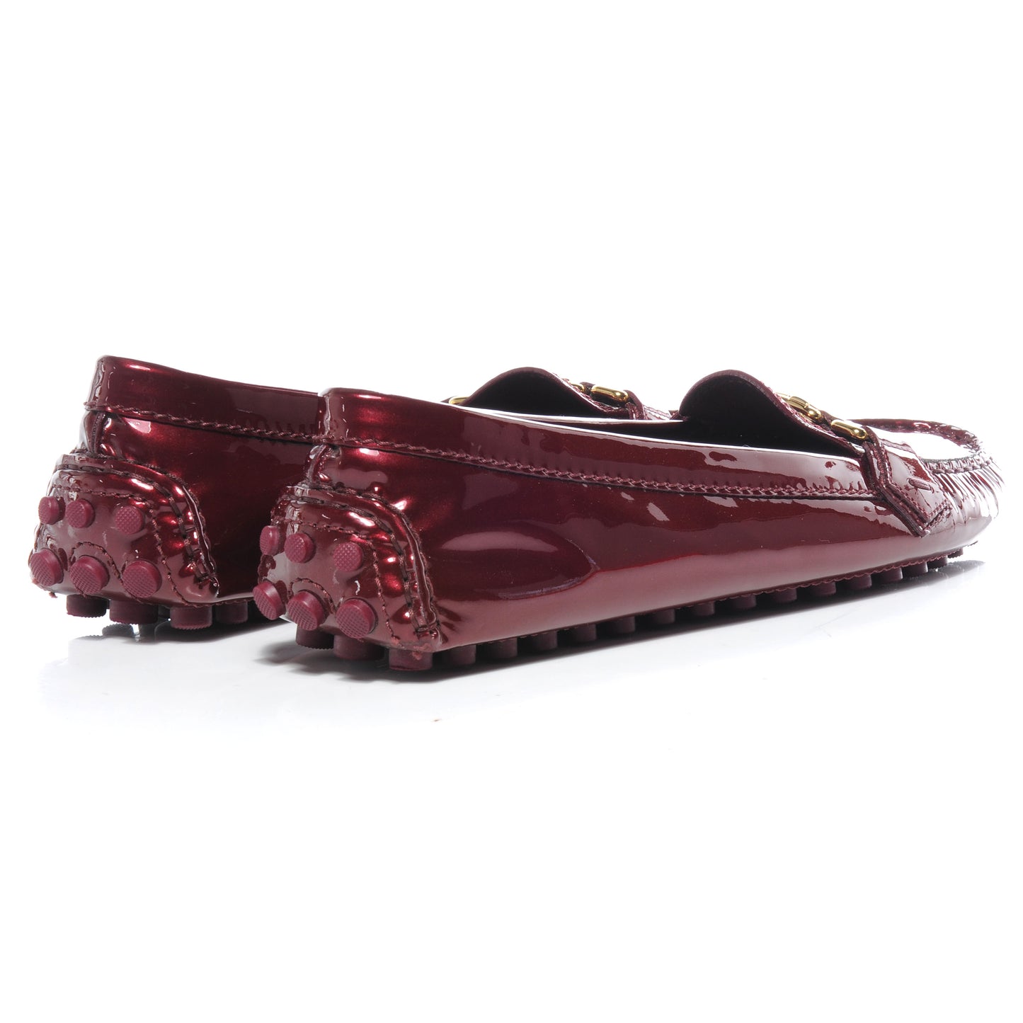 Patent Oxford Ballerina Flats 10 Rouge Fauviste