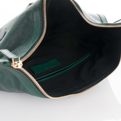 Alexander McQueen Calfskin De Manta Clutch Dark Green 5 of 7