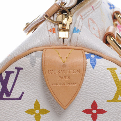 Louis Vuitton Monogram Multicolor Speedy 30 White 6 of 7