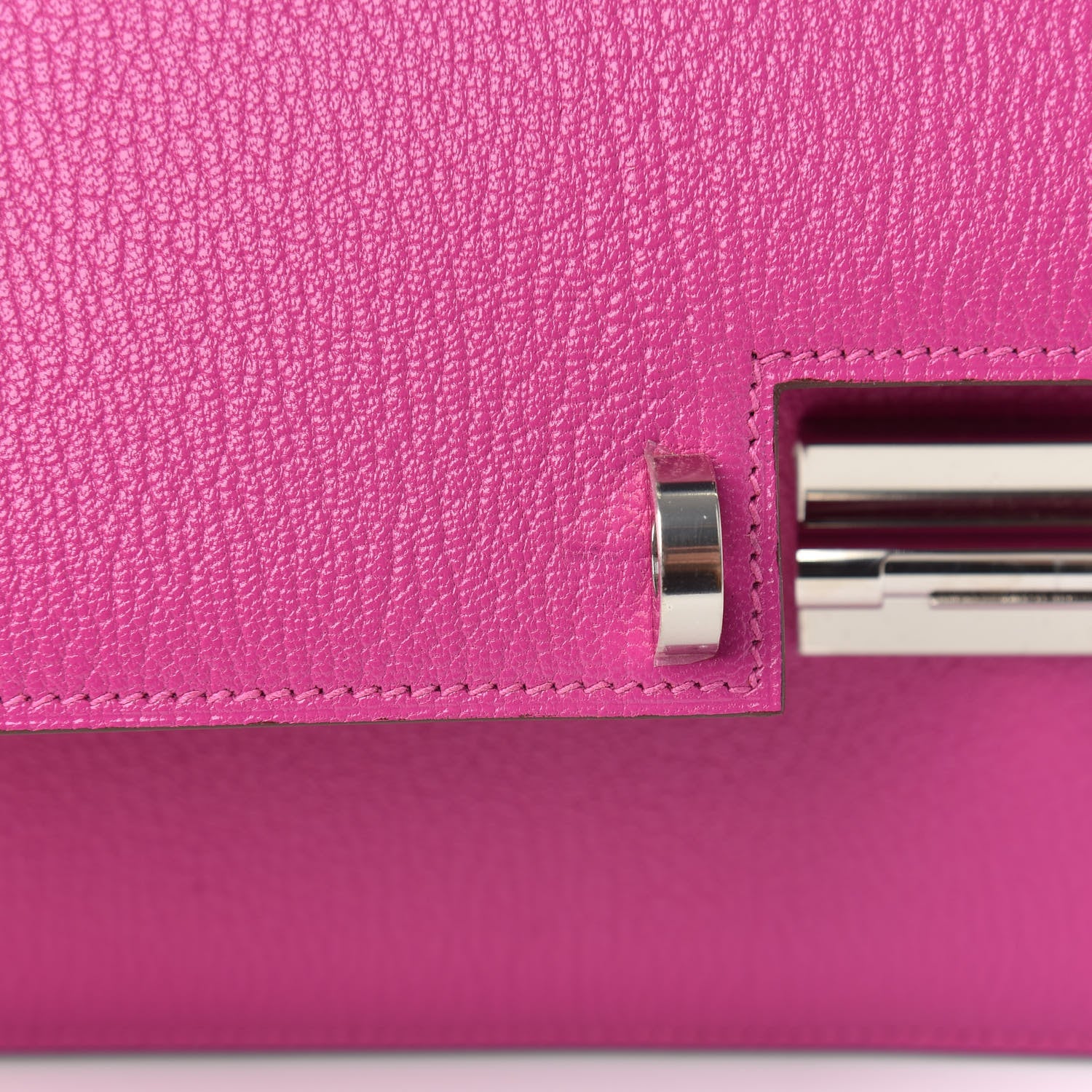 Hermes Chevre Mysore Verrou Clutch Magnolia 8 of 9