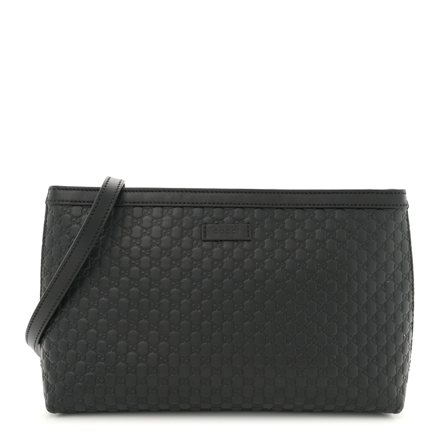 Microguccissima Flat Crossbody Black
