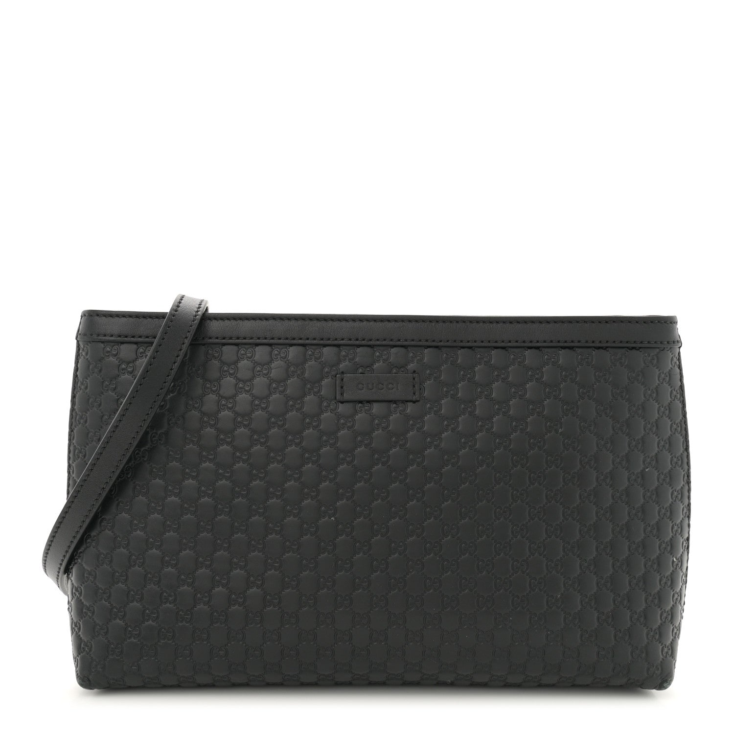 Gucci Microguccissima Flat Crossbody Black 1 of 12