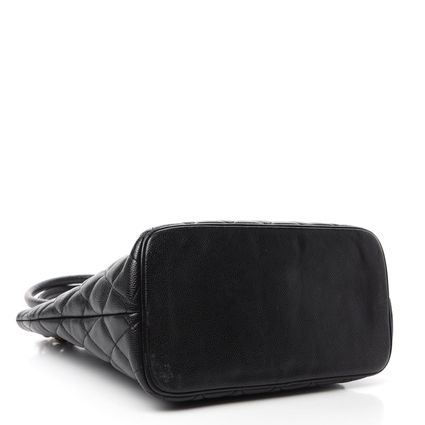 Caviar Quilted Medallion Tote Black