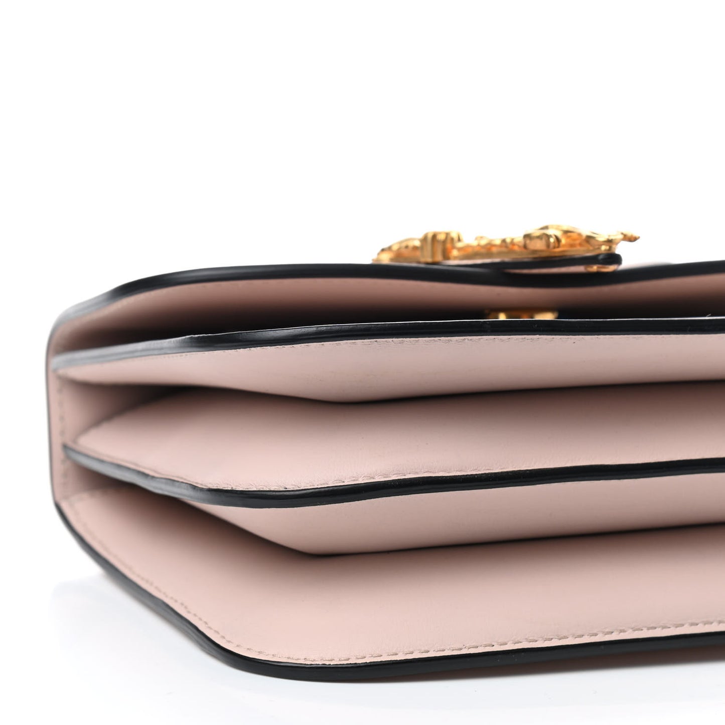 Vitello Barocco Virtus Top Handle Shoulder Bag Pink
