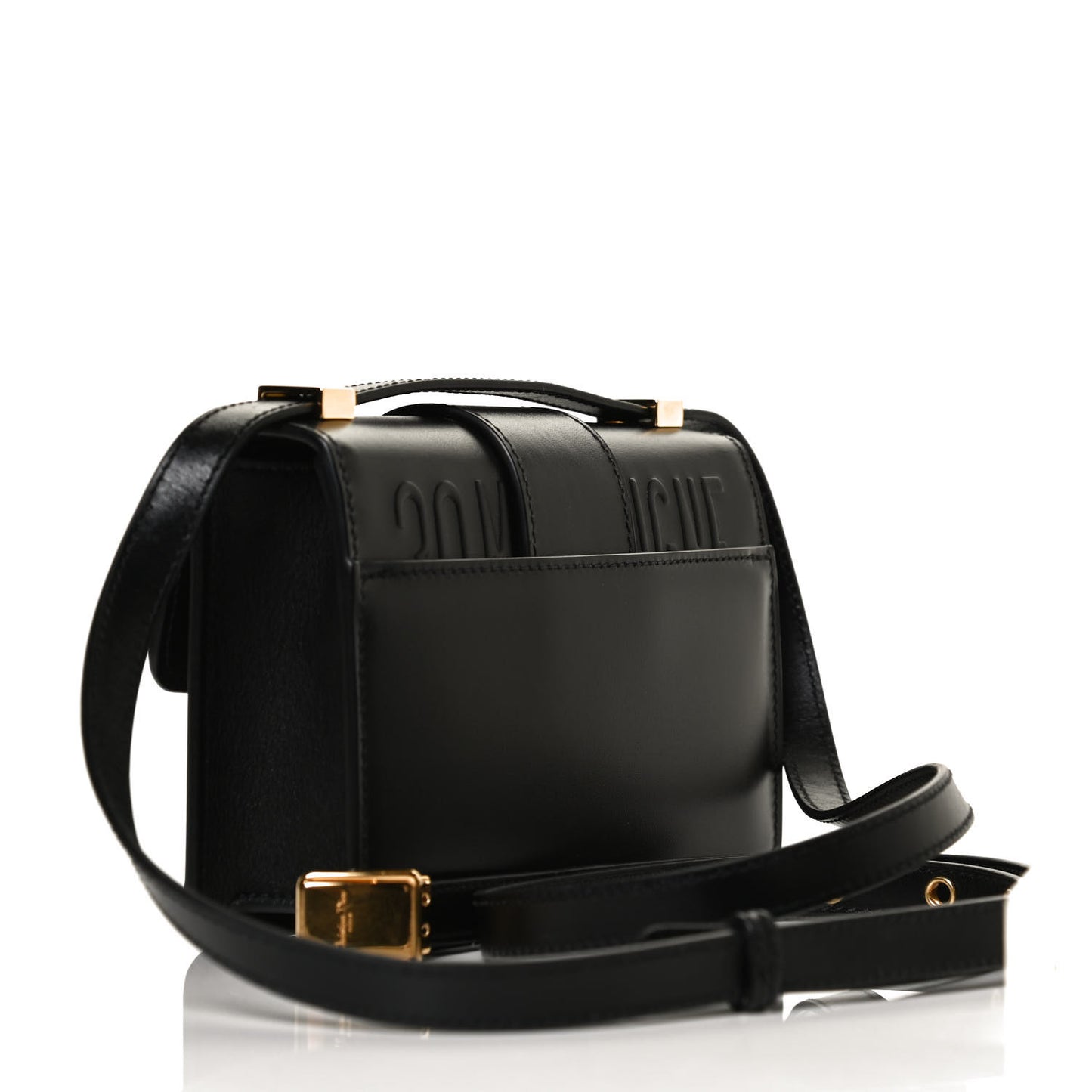 Smooth Calfskin Micro 30 Montaigne Flap Bag Black