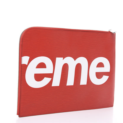 Louis Vuitton X SUPREME Epi Pochette Jour GM Red 2 of 8