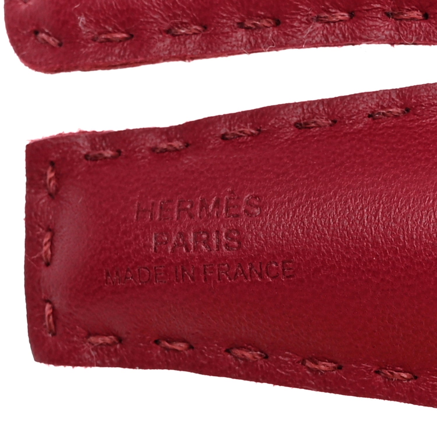 Hermes Milo Lambskin Rooroo Bag Charm Rouge H Rose Ete 3 of 4