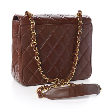 Chanel Lambskin Quilted Medium Single Flap Bag Brown 3 of 17