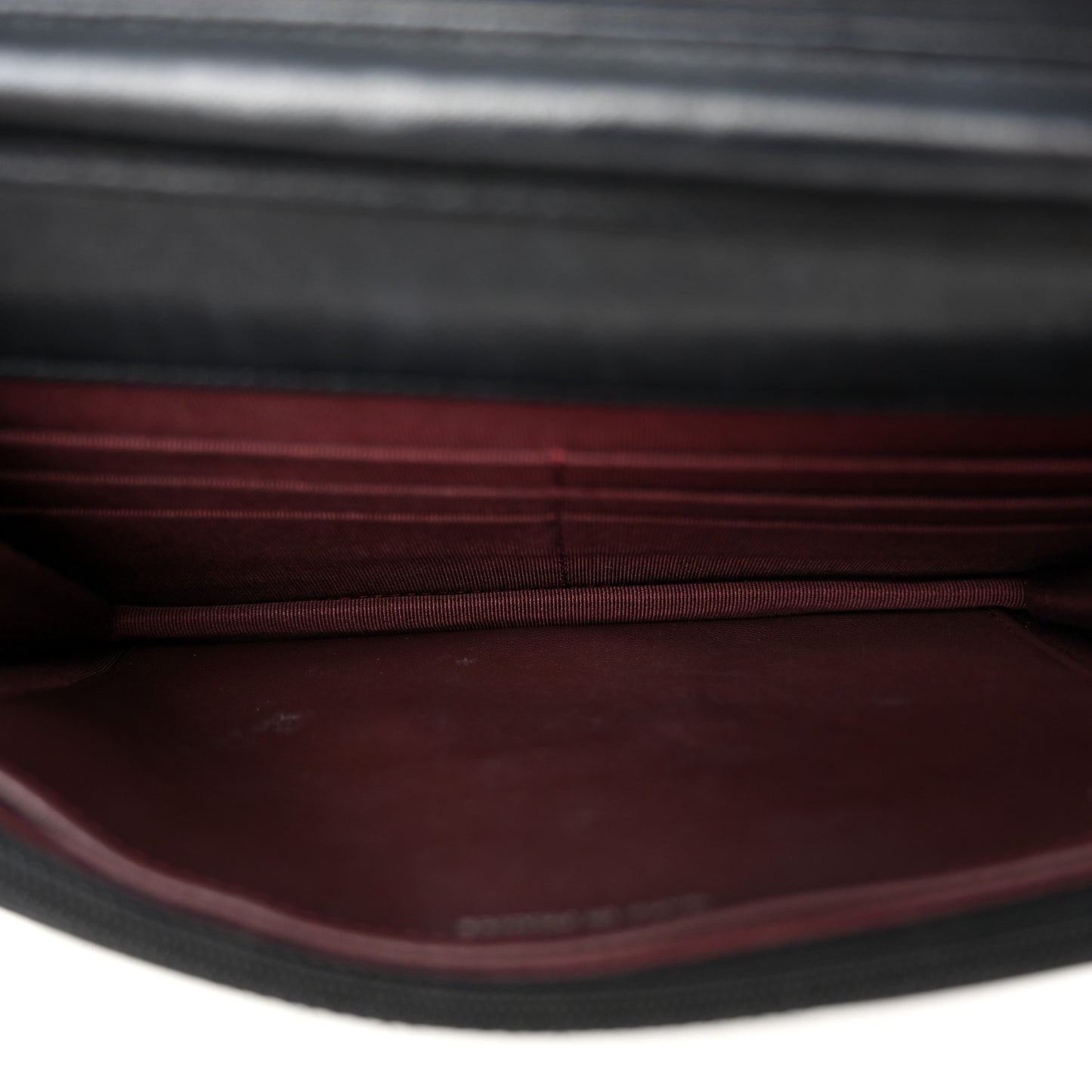 Lambskin Quilted Wallet On Chain WOC Black