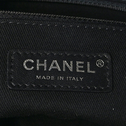 Chanel Mixed Fibers Deauville Bowling Bag Black 6 of 9