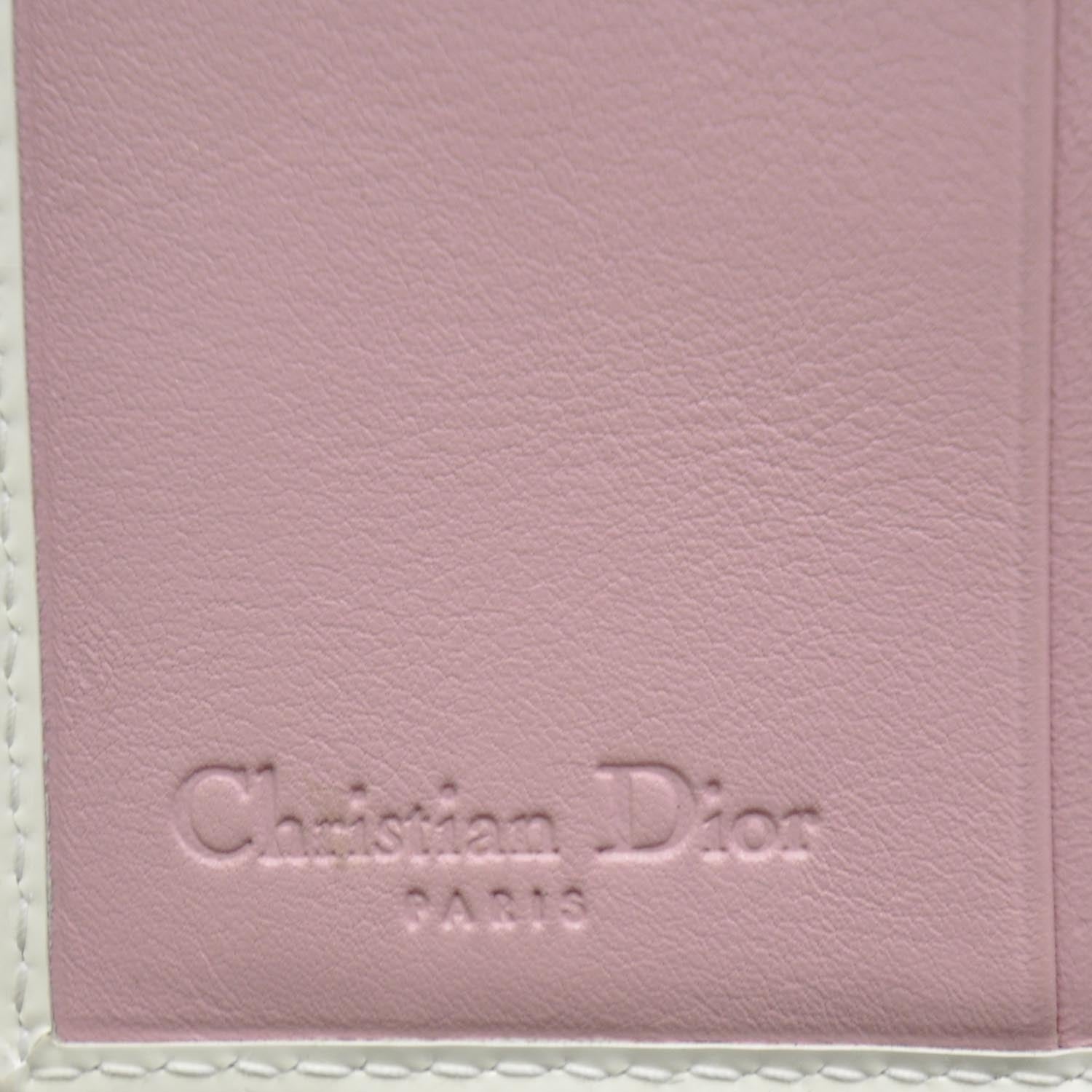 Christian Dior Canvas Patent Diorissimo Girly Wallet Pink 6 of 7