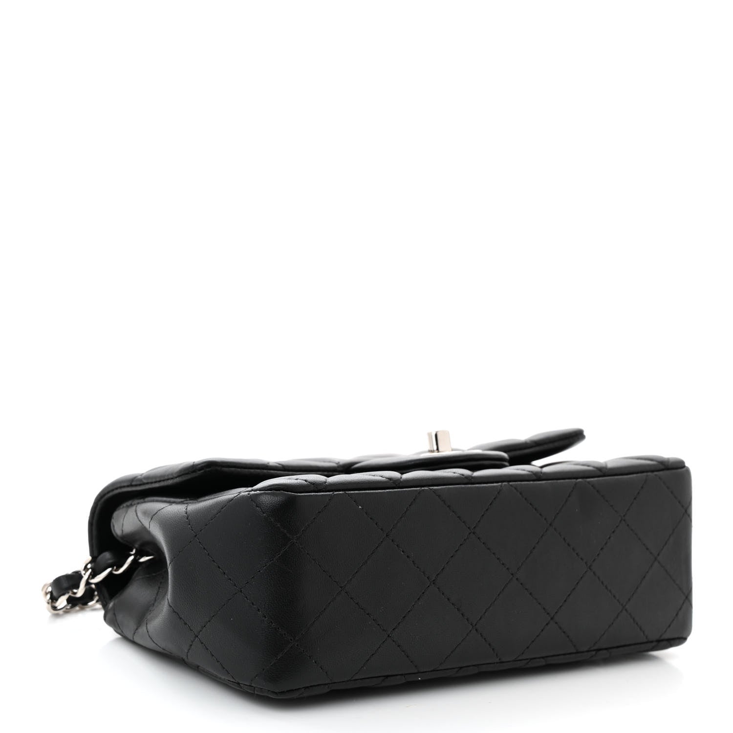Chanel Lambskin Quilted Mini Rectangular Flap Black 4 of 10