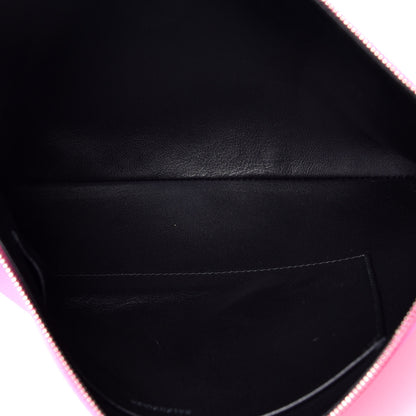 Balenciaga Calfskin Logo Large Zip Pouch Acid Pink 5 of 7