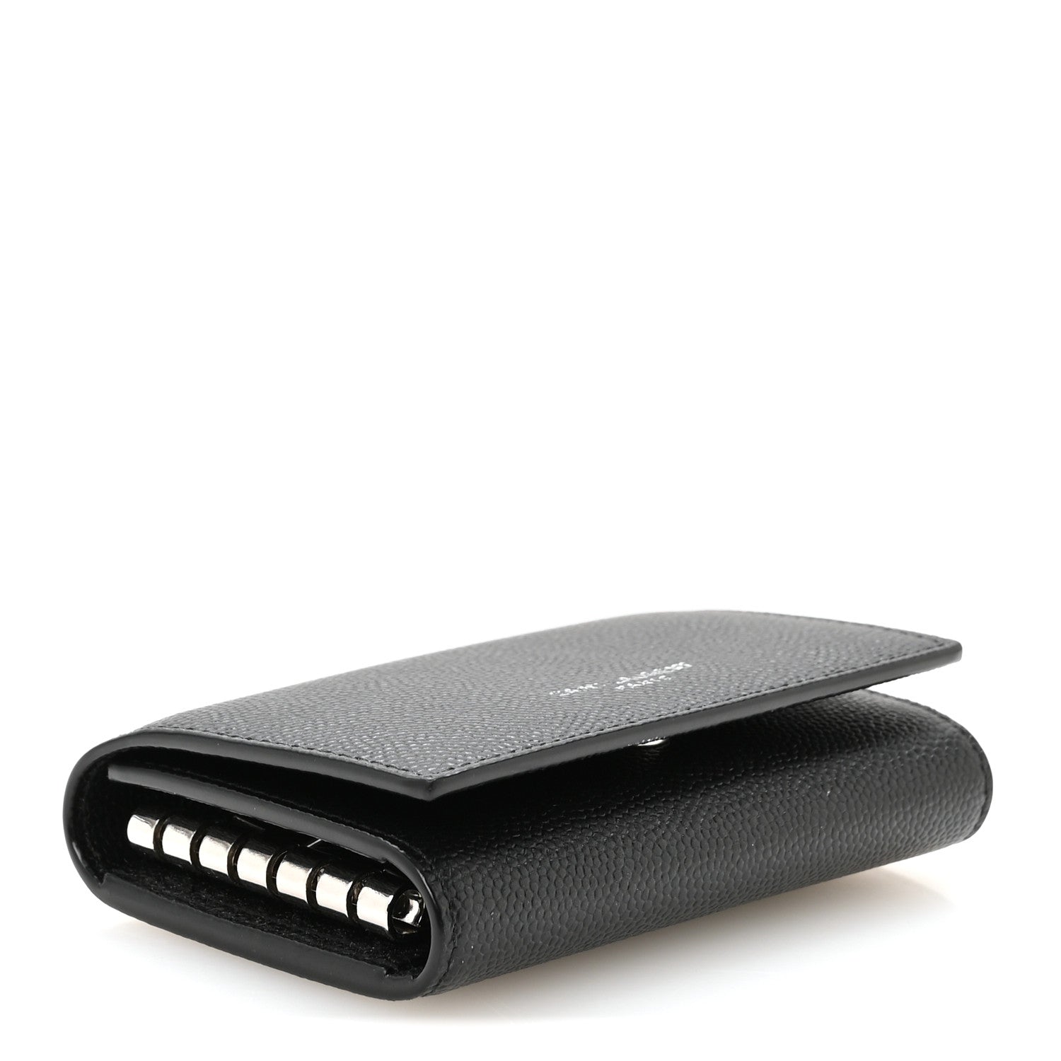 Saint Laurent Grain De Poudre Key Holder Wallet Black 4 of 8
