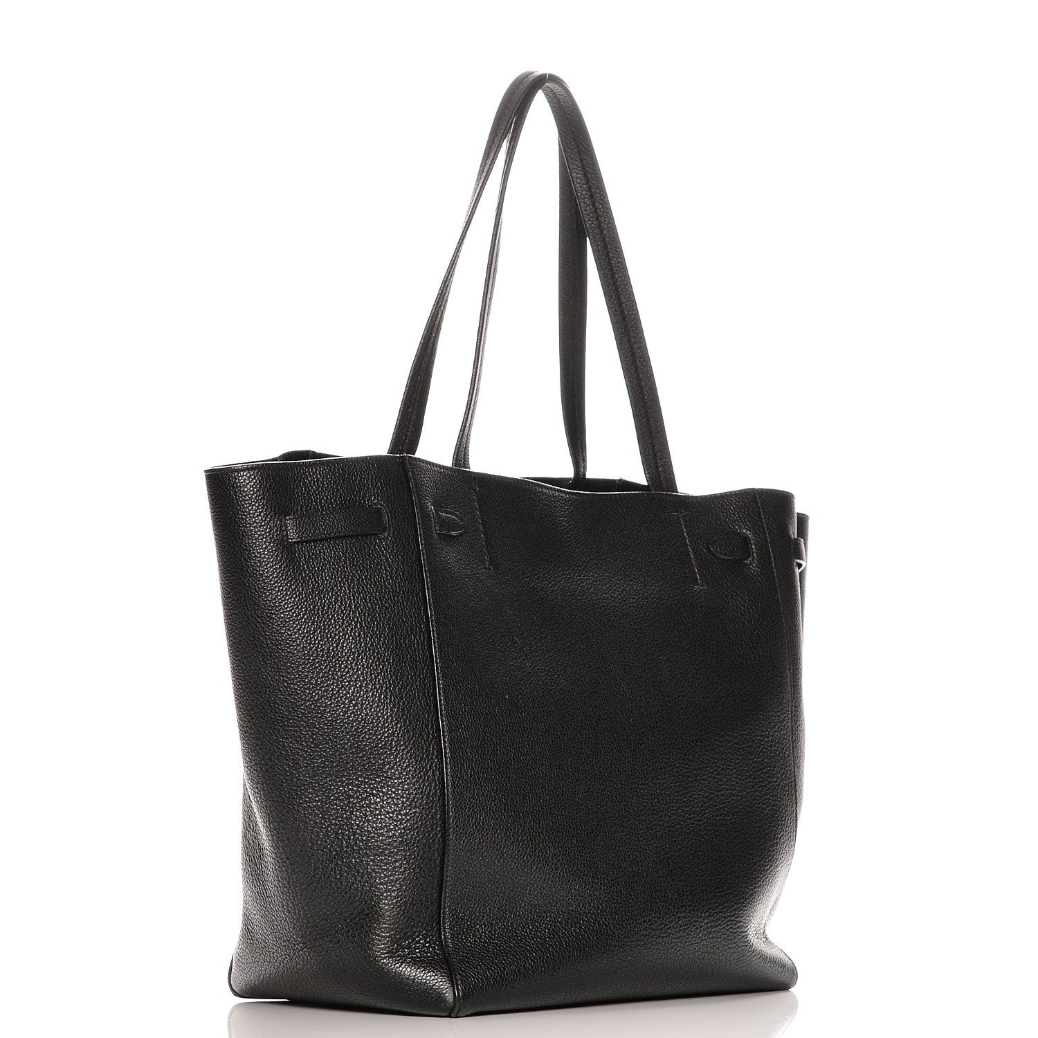 Celine Soft Grained Calfskin Medium Cabas Phantom Black 3 of 9