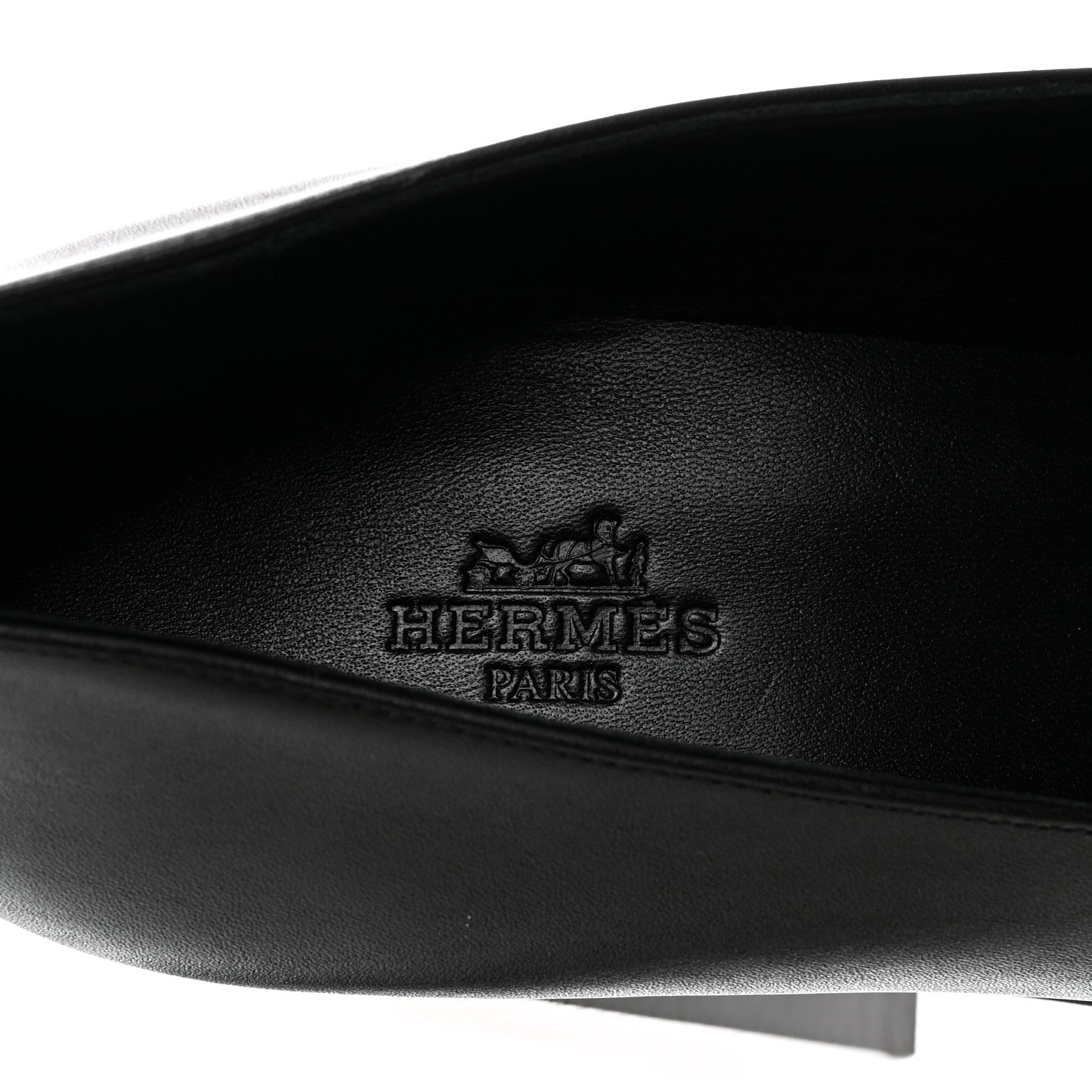 Hermes Calfskin Heel 70 Pumps 40 Black 6 of 8